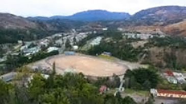 Iconic Queenstown oval with a gravel surface